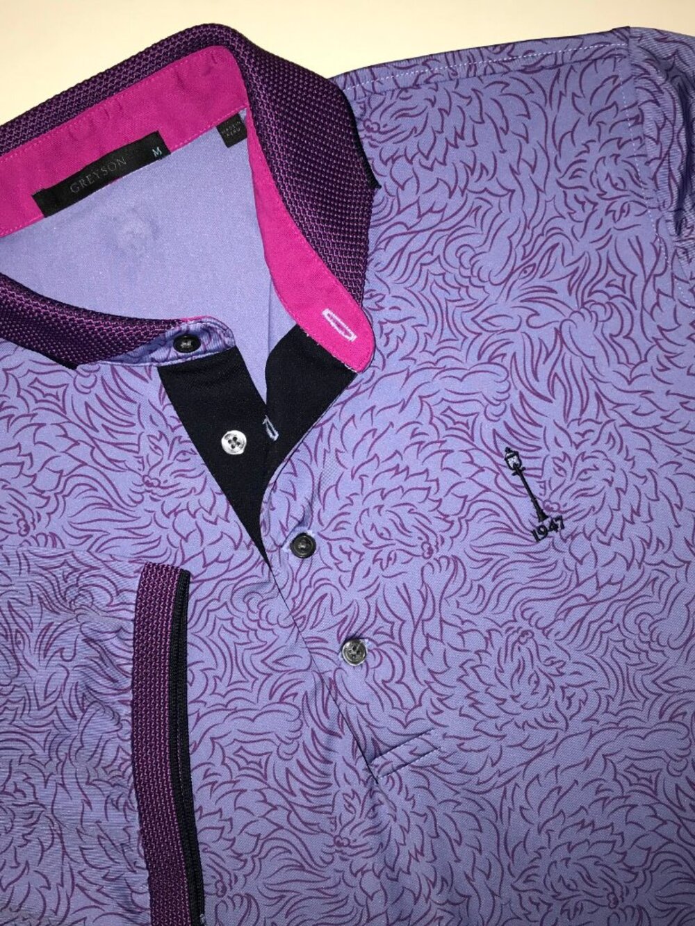 Men's Greyson Short Sleeve Polo Shirt- Size: M - Picture 14 of 15